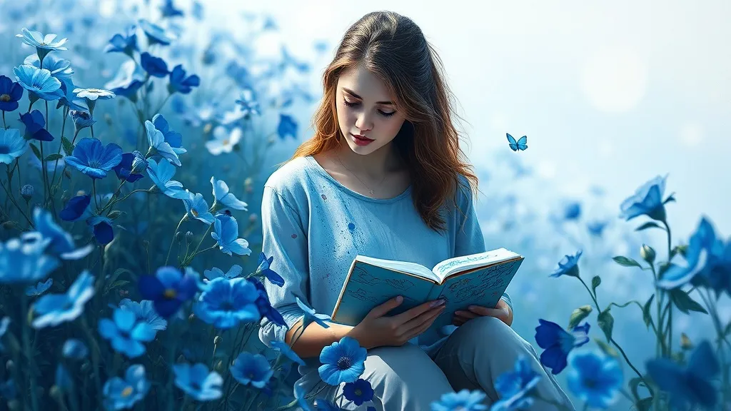 Dream symbol: blue flowers: demographics: Blue Flower Dreams: Artists and Designers