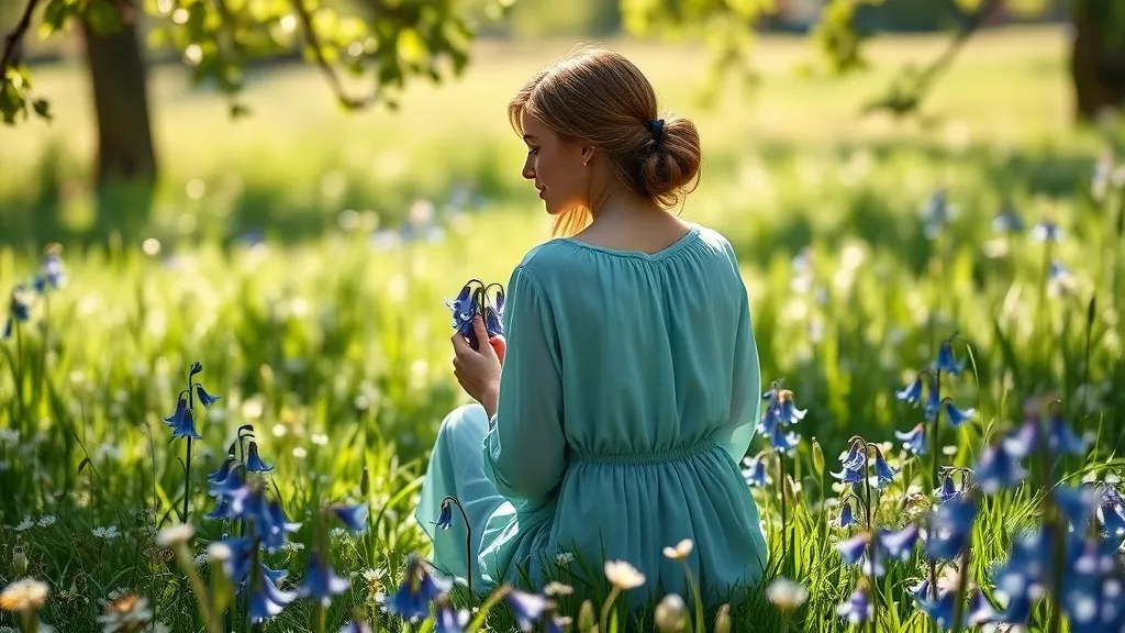Dream symbol: blue flowers: scenarios: Dreaming of Picking Blue Flowers