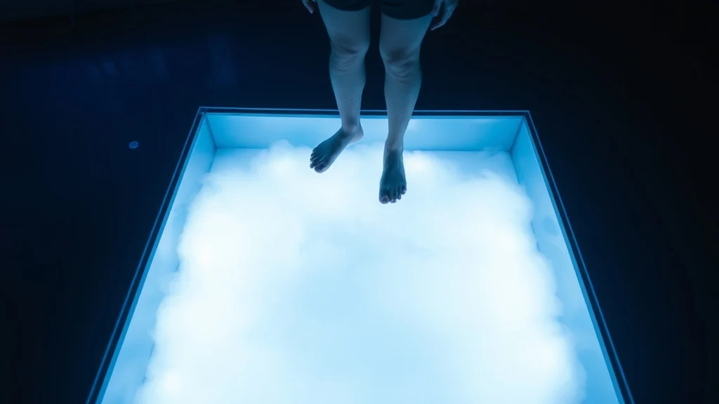 Dream symbol: blue glass floor: scenarios: Dream about standing on a blue glass floor