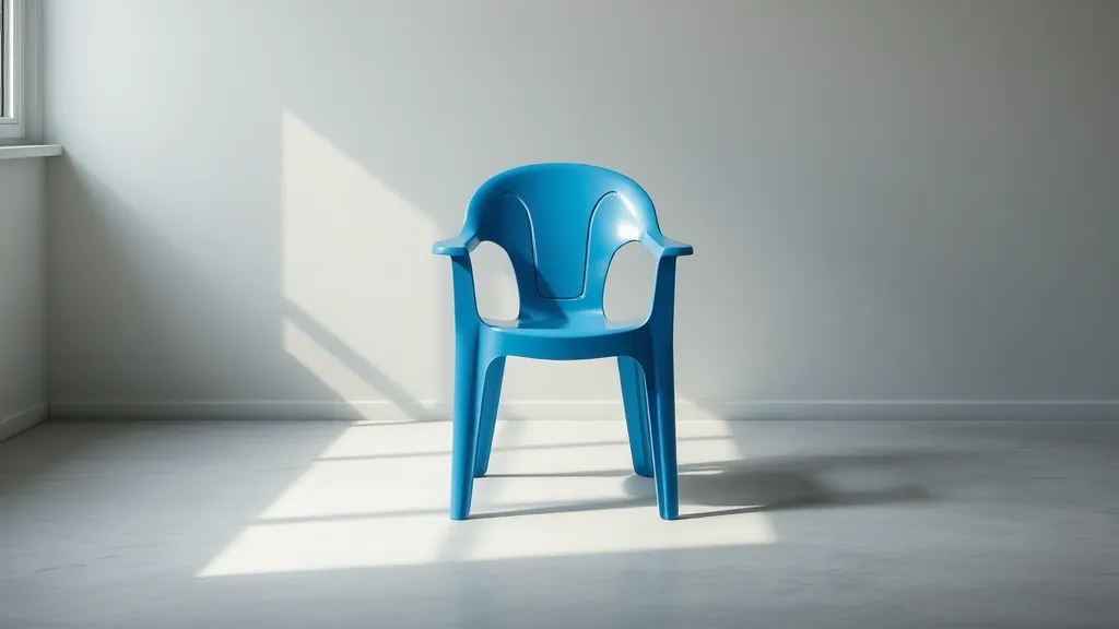 Dream symbol: blue hard plastic chair: symbolism: Connection to Comfort in Unconventional Situations