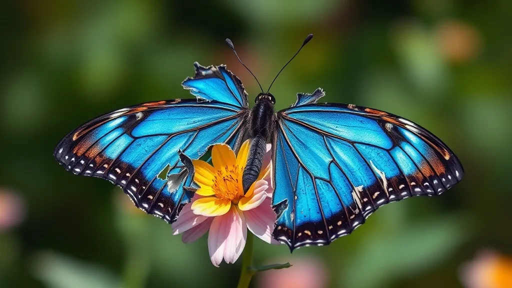 Dream symbol: blue monarch butterfly: scenarios: Dream about a Blue Monarch with Broken Wings