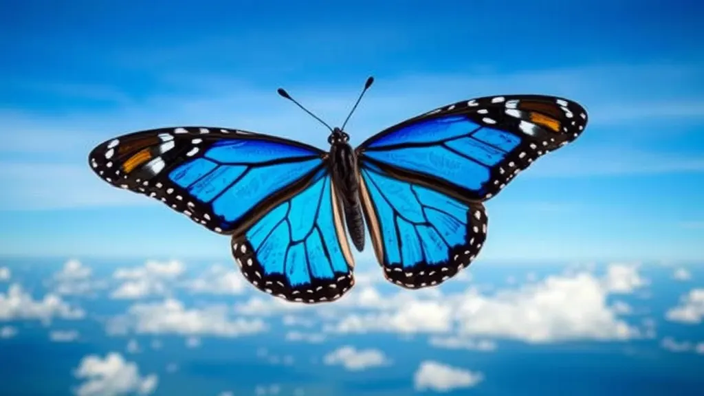 Dream symbol: blue monarch butterfly: symbolism: Freedom and Independence