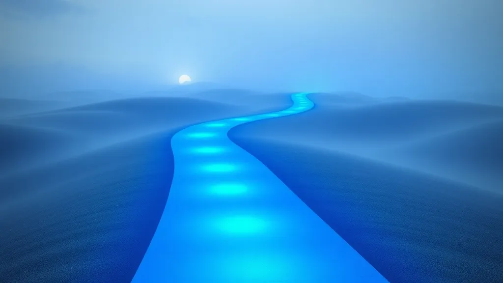 Dream symbol: blue pathway: scenarios: Dream of a Blue Pathway That Splits into Multiple Routes