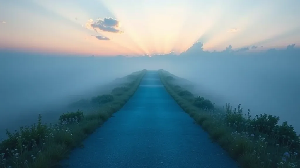 Dream symbol: blue pathway: symbolism: Manifestation of Trust and Faith in the Future