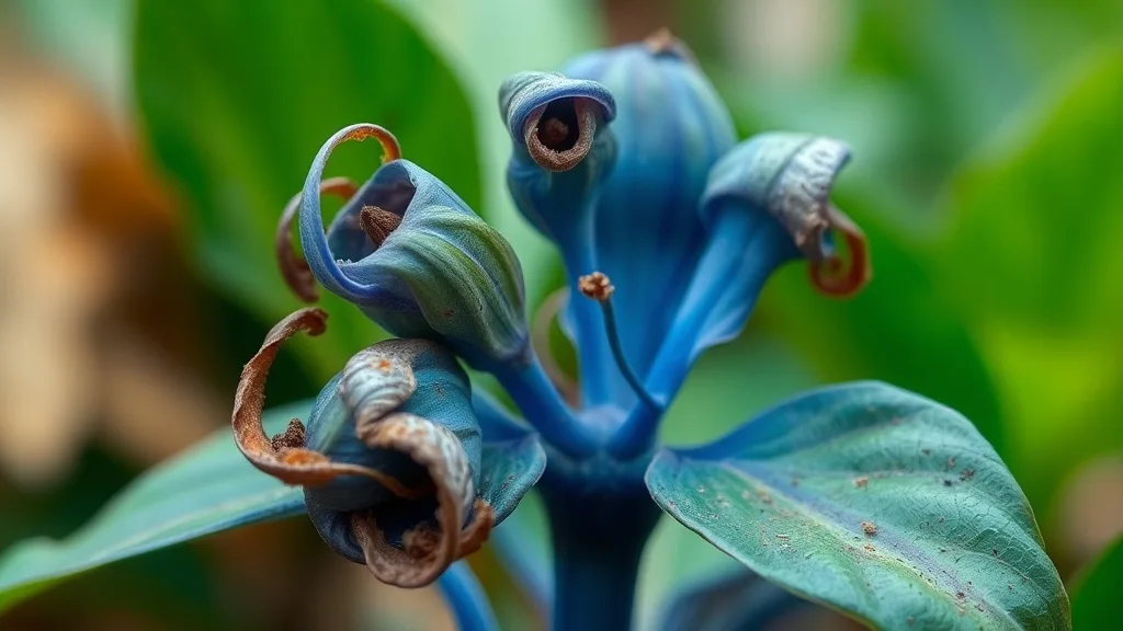 Dream symbol: blue plants: scenarios: Dream of Blue Plants withering