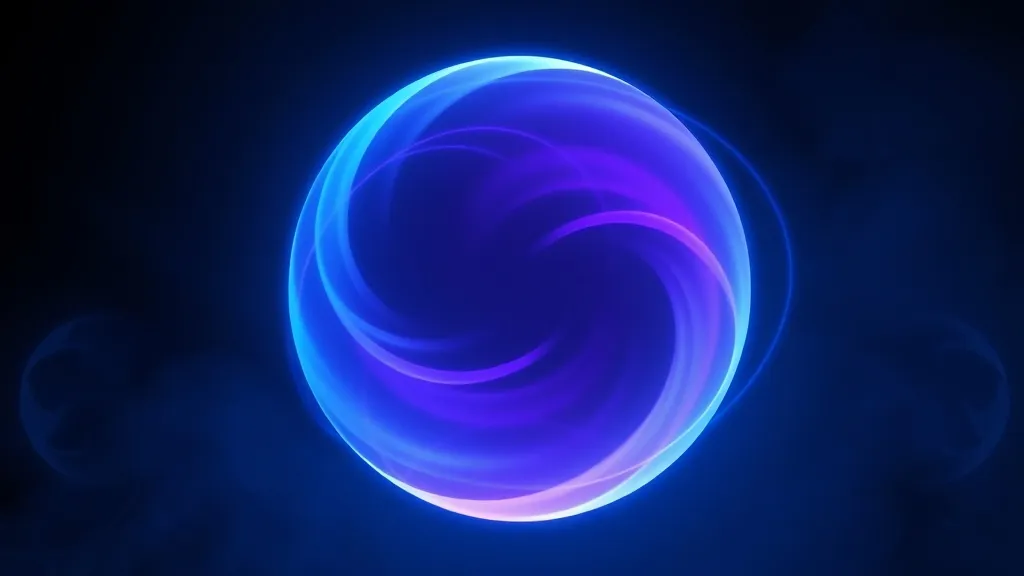 Dream symbol: blue and purple orb: symbolism: Harmony and Balance of Opposites