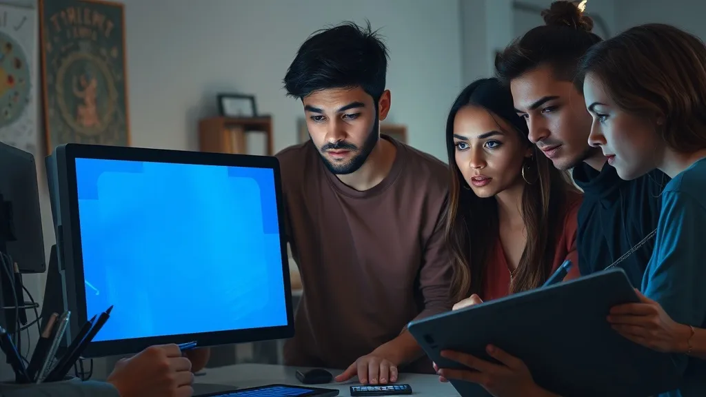 Dream symbol: blue screen: demographics: Digital Artists