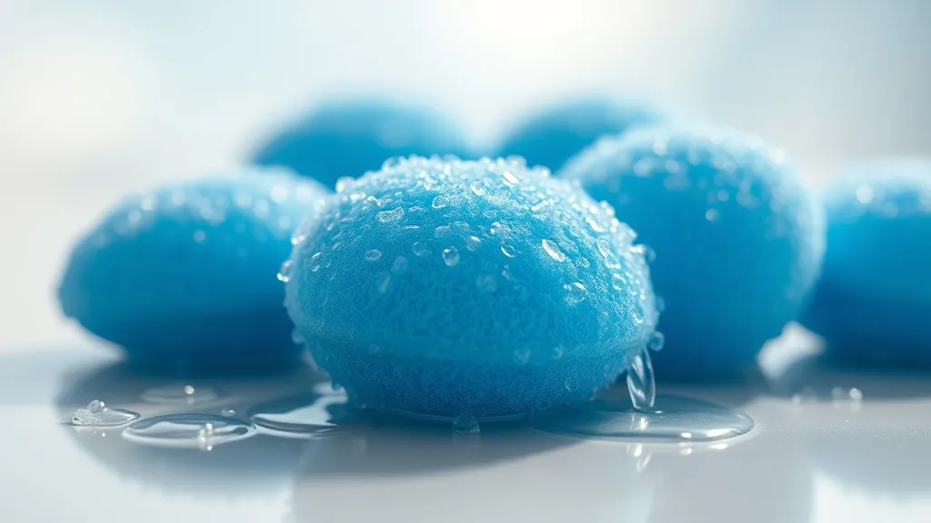 Dream symbol: blue sponges: scenarios: Dream of Blue Sponges Absorbing Water