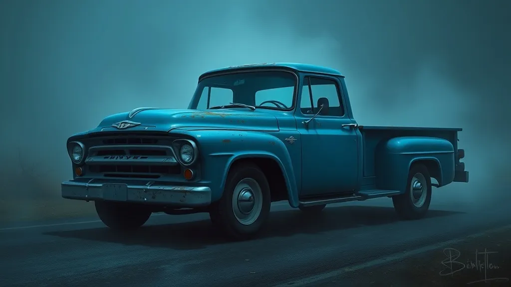 Dream symbol: blue truck: scenarios: Dreaming of a Blue Truck that is Haunted