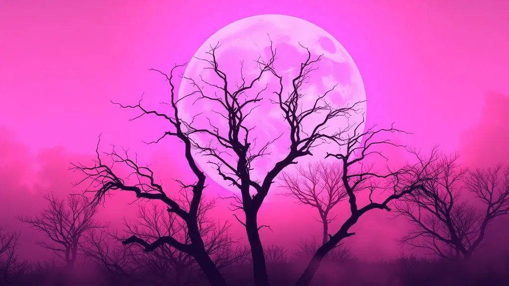 Dream symbol: bright pink super full moon: symbolism: Emotional Cleansing and Release