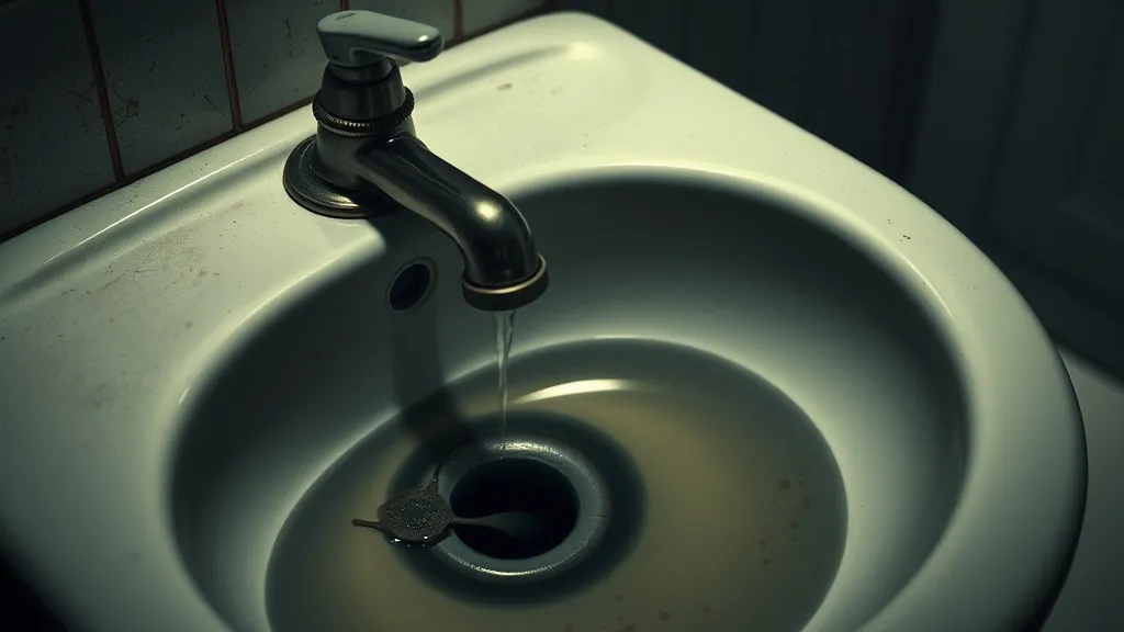 Dream symbol: broken bathroom fixture: scenarios: Dreaming of a clogged bathroom drain
