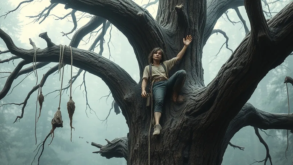 Dream symbol: broken branch: scenarios: Dream of Climbing a Tree with Broken Branches