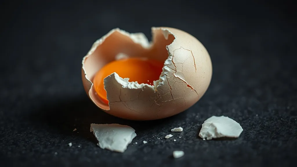 Dream symbol: broken chicken eggs: symbolism: Loss of Potential and Opportunity