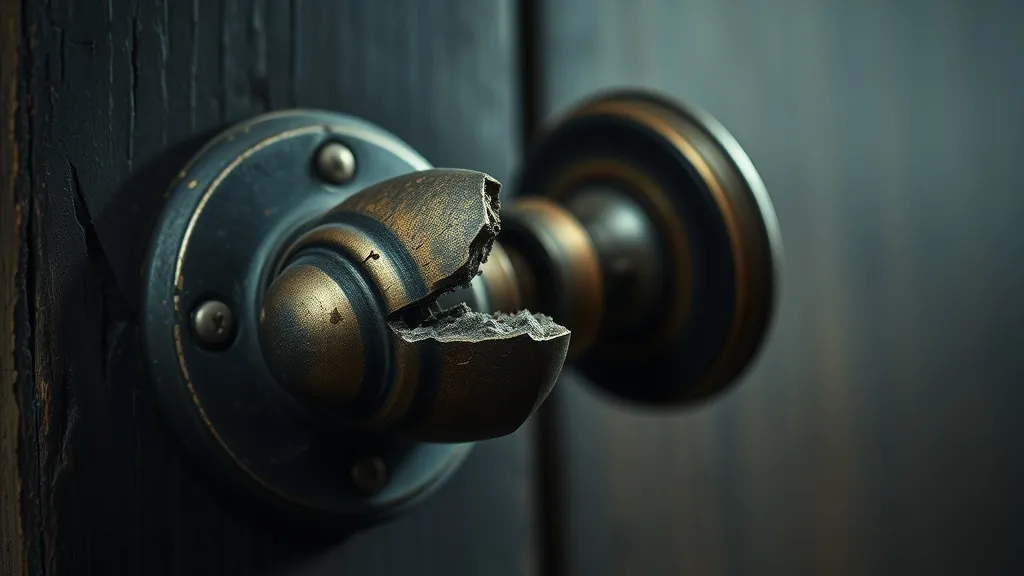 Dream symbol: broken knob: symbolism: Damaged Self-Esteem and Confidence