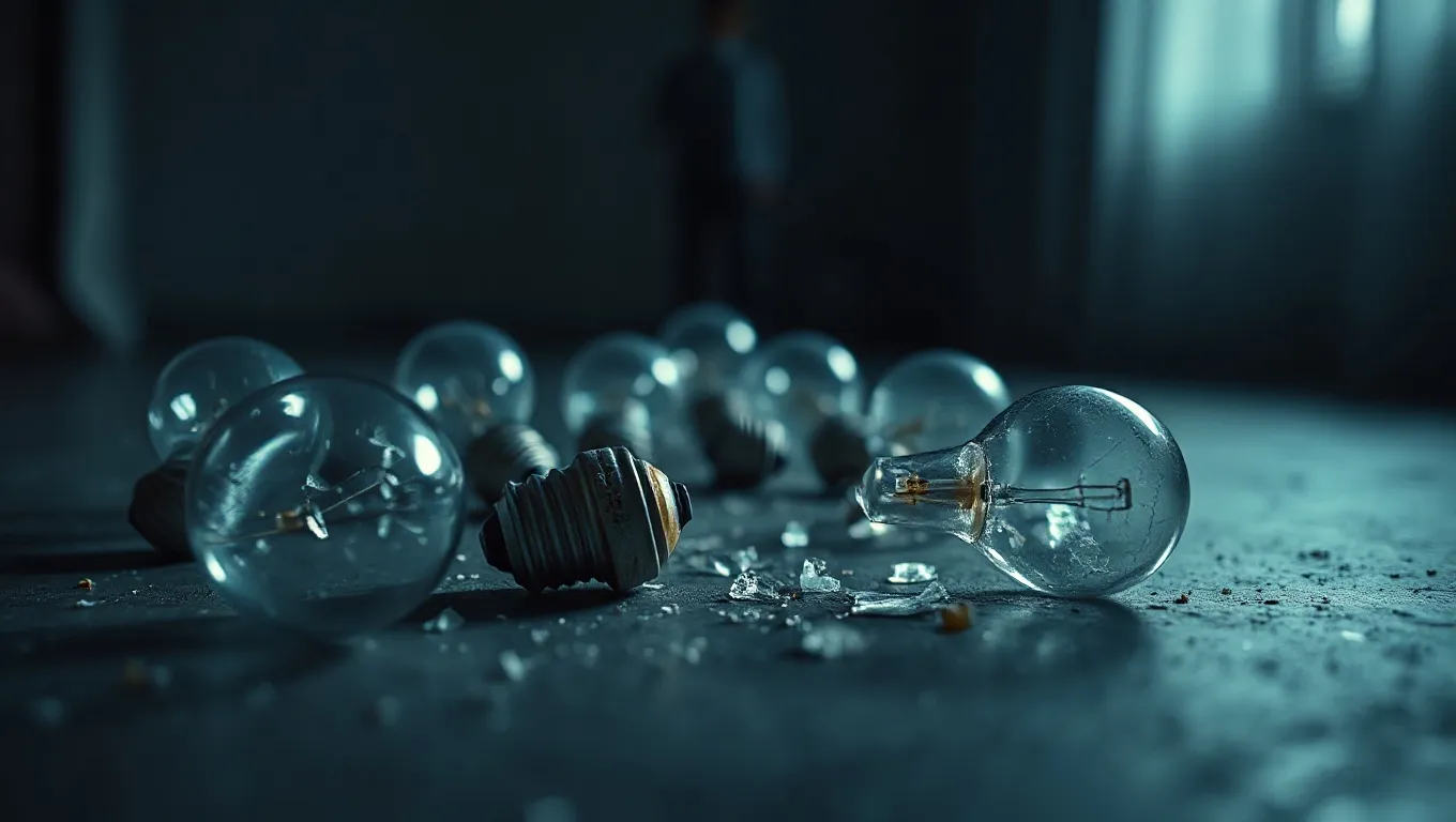 Dream symbol: broken lights: scenarios: Dream of Broken Light Bulbs Dream symbol: broken lights: scenarios: Dream of Broken Light Bulbs