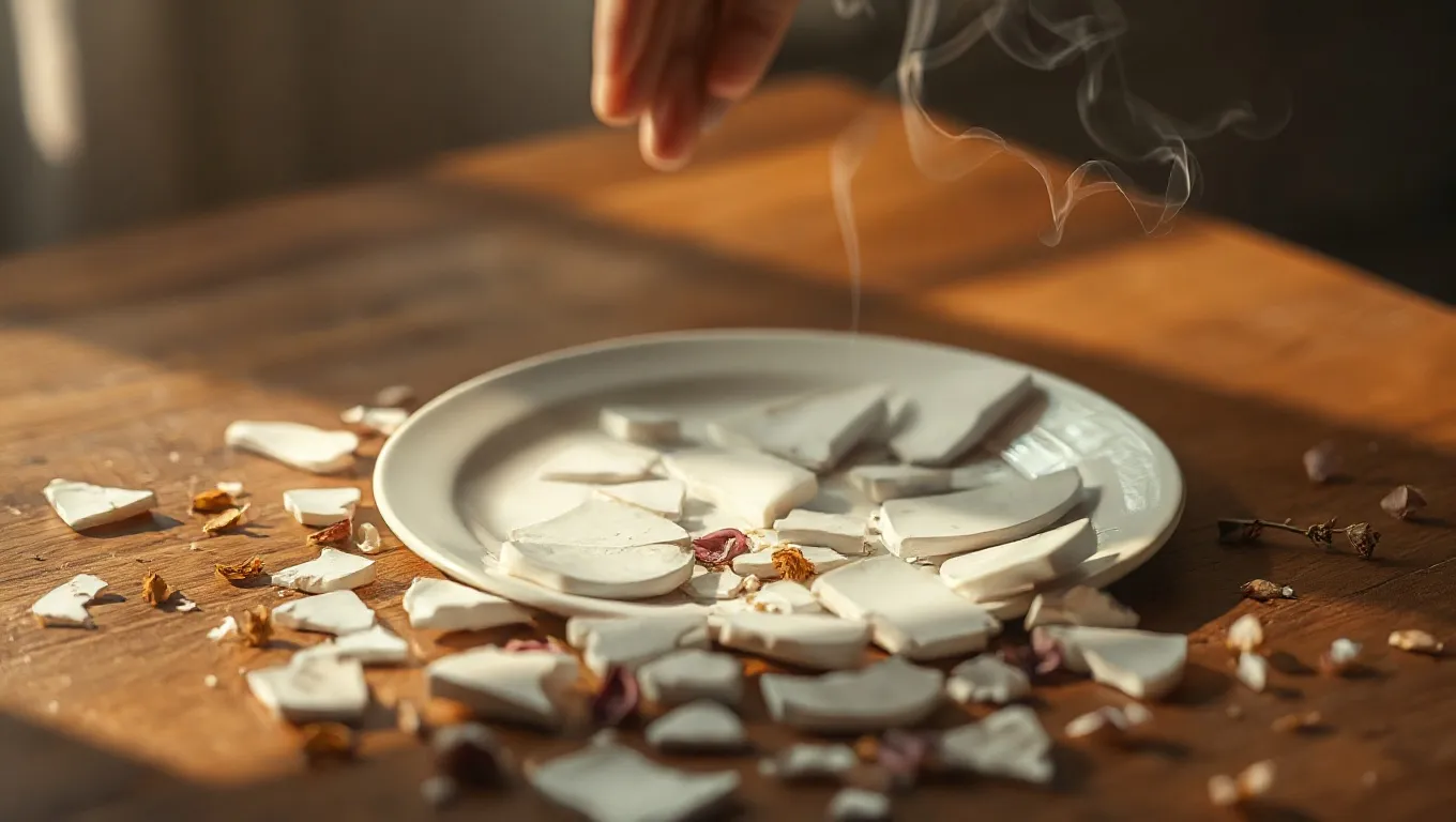 Dream symbol: broken plate: intro Dream symbol: broken plate: intro