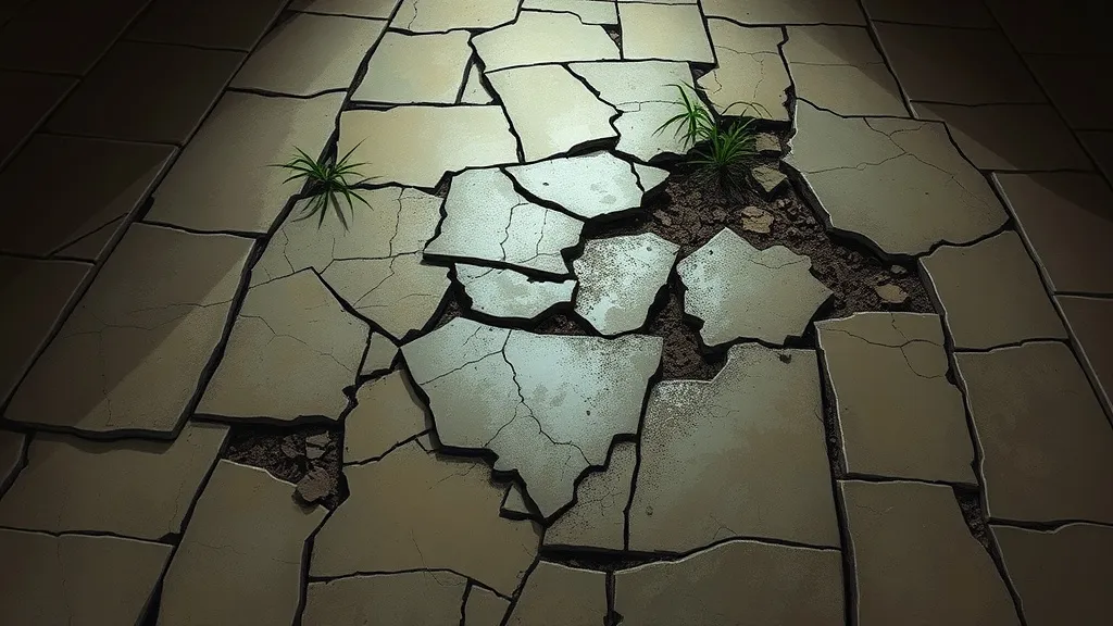 Dream symbol: broken tile floor: scenarios: Dreaming of a Completely Broken Tile Floor