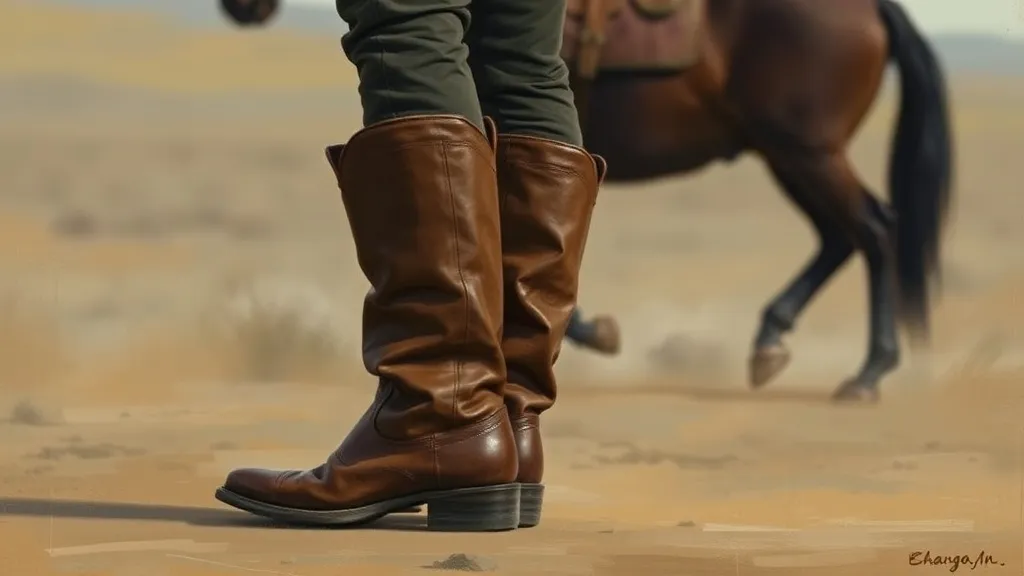 Dream symbol: brown cowboy boots: scenarios: Dream about Brown Cowboy Boots and a Horse