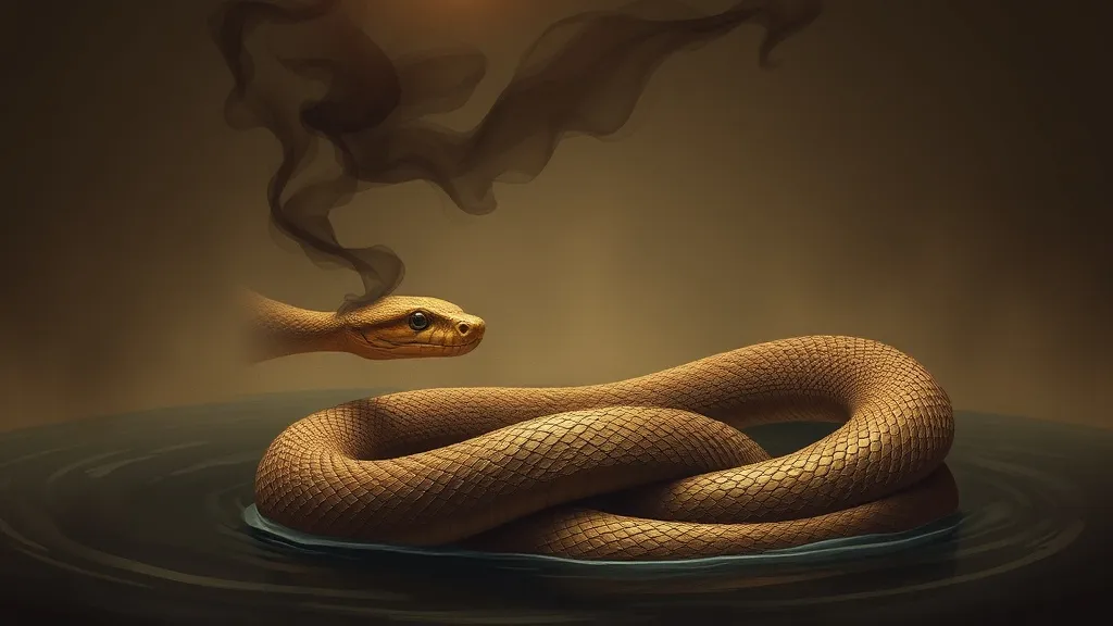 Dream symbol: brown snake: symbolism: Facing Fears and Shadow Self