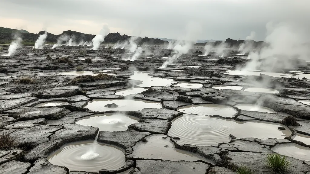 Dream symbol: bubbling ground: scenarios: Dream of Bubbling Ground with Steam Rising