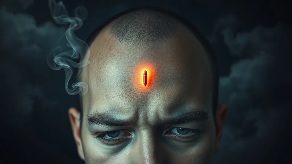 Dream symbol: bullet in the forehead: symbolism: Sign of Overwhelming Mental Stress
