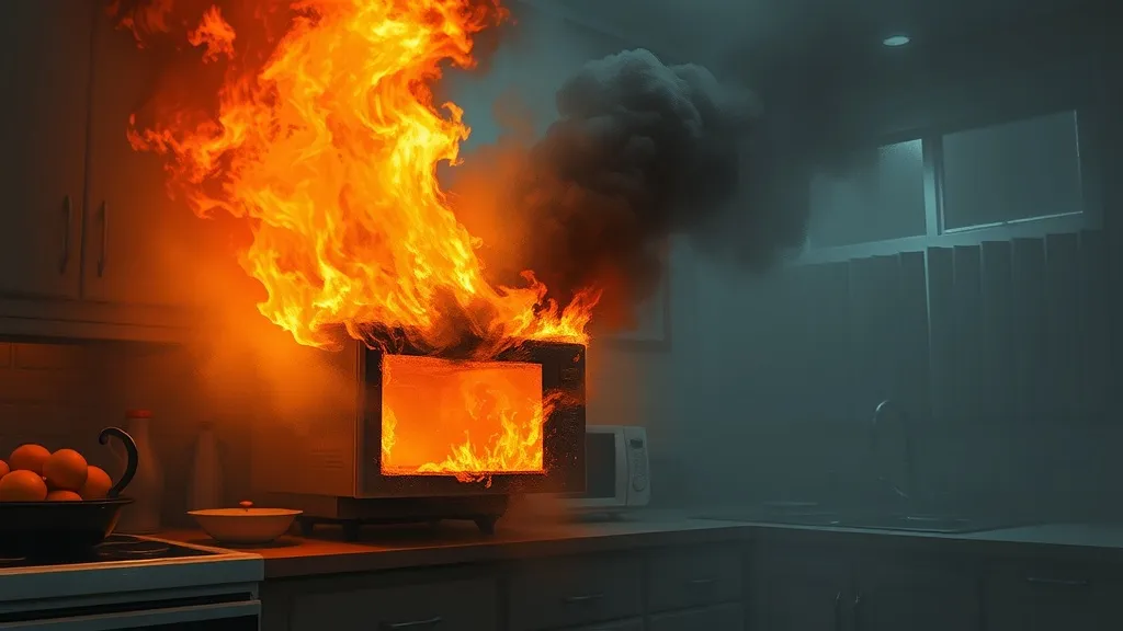 Dream symbol: burning microwave: scenarios: Dreaming of a Burning Microwave and Smoke Filling the Room