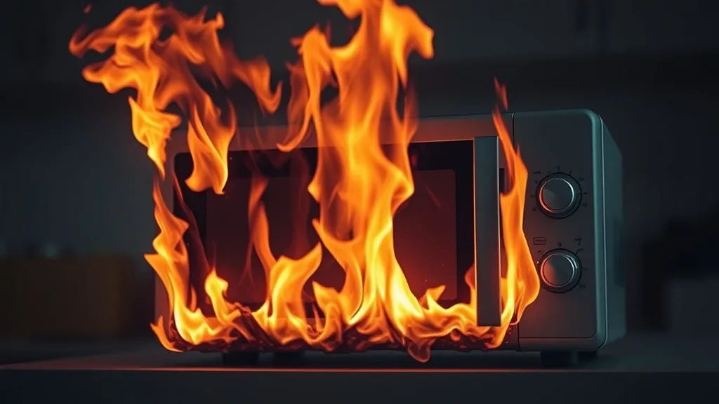 Dream symbol: burning microwave: symbolism: Damaged Communication and Connection