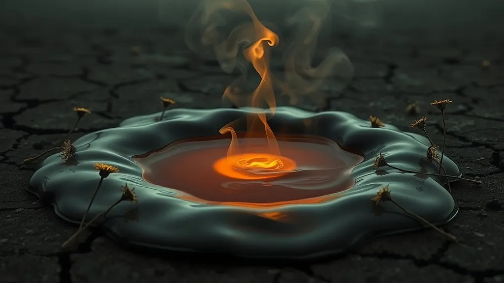 Dream symbol: burning oil: symbolism: Wasting Resources or Potential