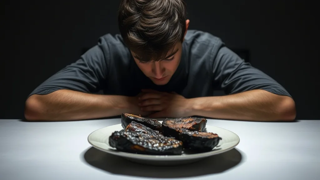 Dream symbol: burnt meat: symbolism: Burnt Food as a Symbol of Anxiety and Unresolved Issues