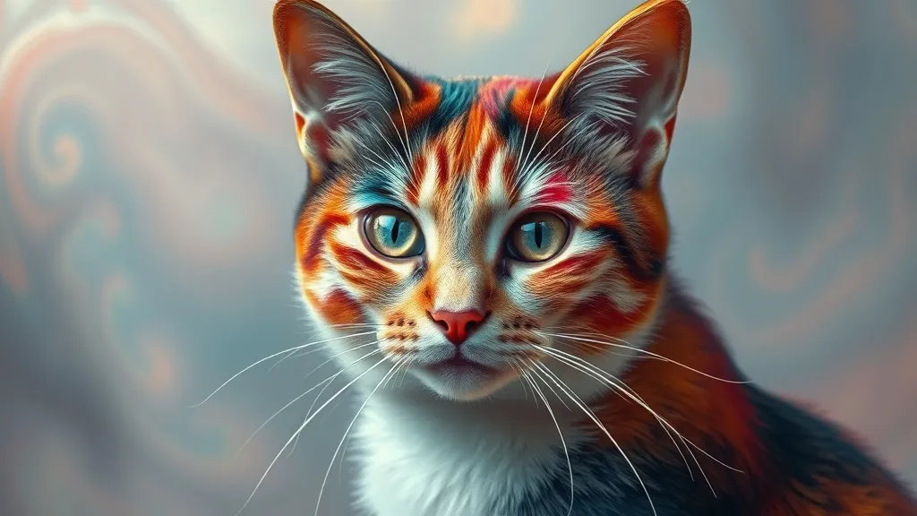 Dream symbol: calico cat: scenarios: Dream of a Calico Cat with Unusual Colors
