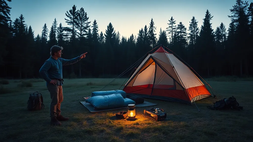 Dream symbol: camping gear: scenarios: Dream of Setting Up Camping Gear