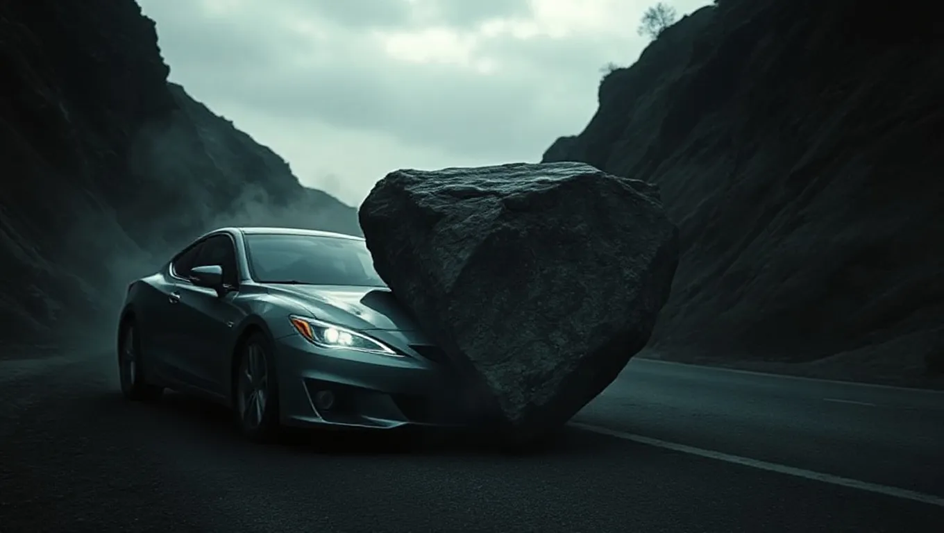 Dream symbol: car bumping into a rock: scenarios: Dream of Car Bumping into a Rock and the Engine Failing Dream symbol: car bumping into a rock: scenarios: Dream of Car Bumping into a Rock and the Engine Failing