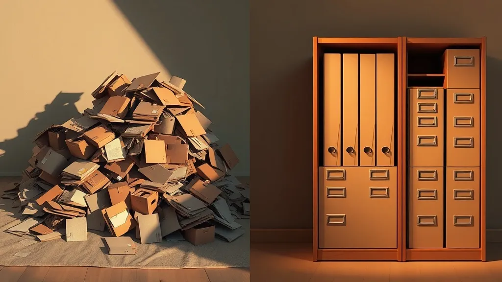 Dream symbol: cardboard papers: symbolism: The Need for Structure and Organization