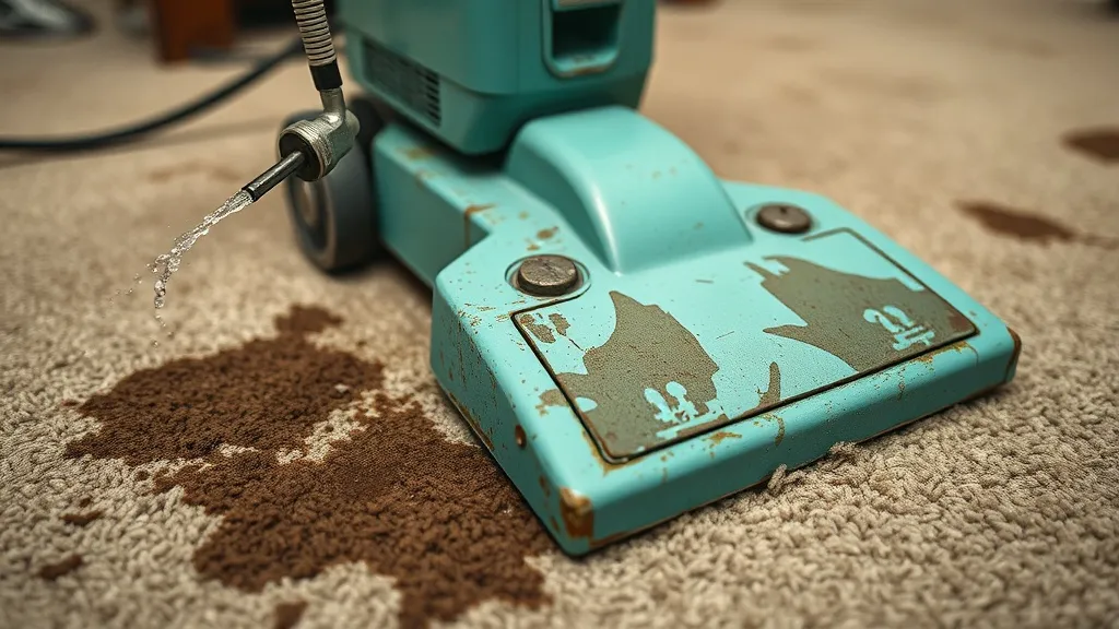 Dream symbol: carpet cleaner: scenarios: Dream about a carpet cleaner that doesn't work properly