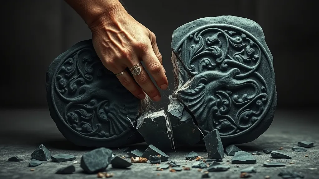 Dream symbol: carved stones: scenarios: Dream About Breaking a Carved Stone