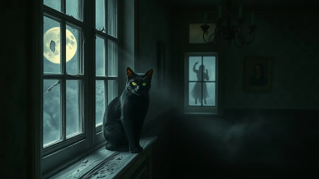 Dream symbol: cat spooky: scenarios: Dream about a Haunted Cat in a Dark House