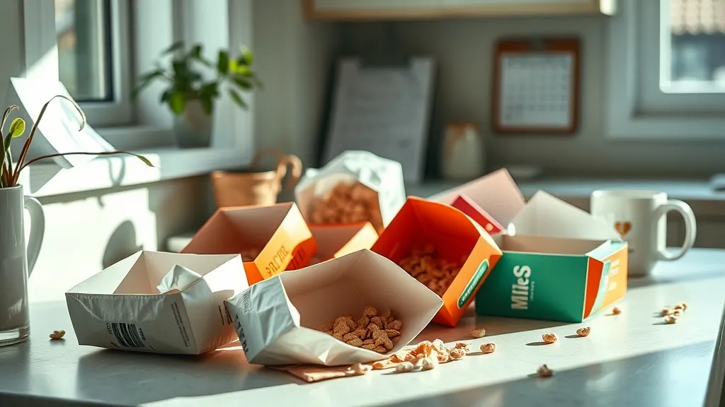 Dream symbol: cereal boxes: scenarios: Dream of Empty Cereal Boxes