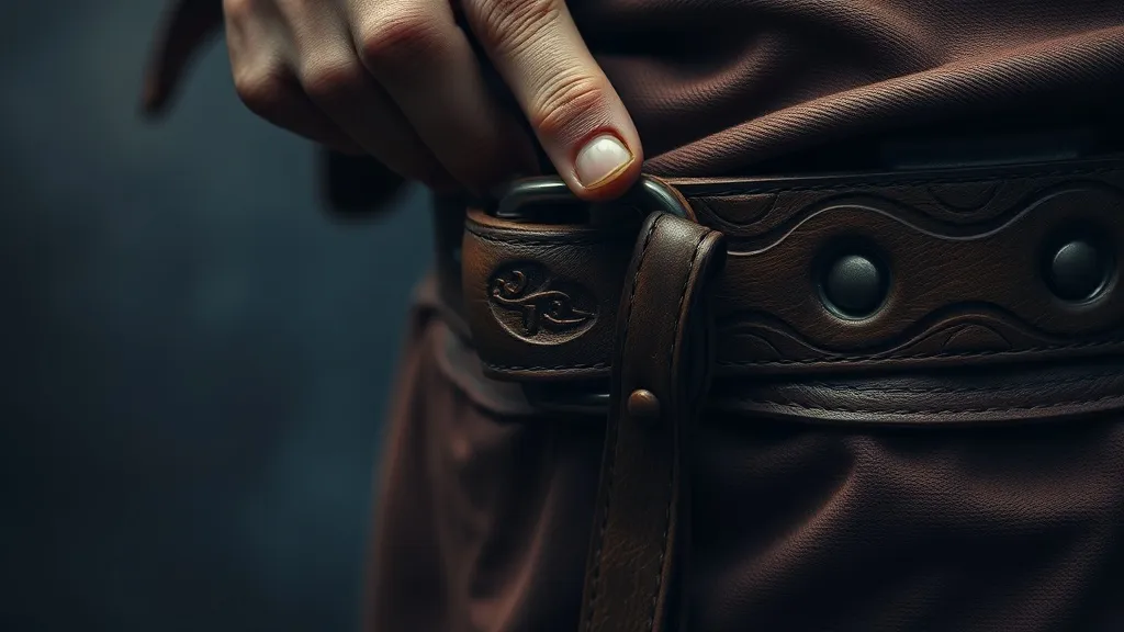 Dream symbol: ceremonial leather belt: scenarios: Dreaming of a Ceremonial Leather Belt: Trying to Tighten or Loosen it