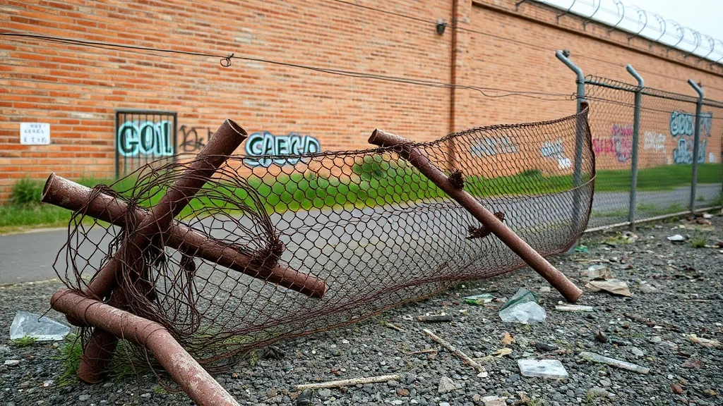 Dream symbol: chain-link fence: scenarios: Dream of a broken chain-link fence