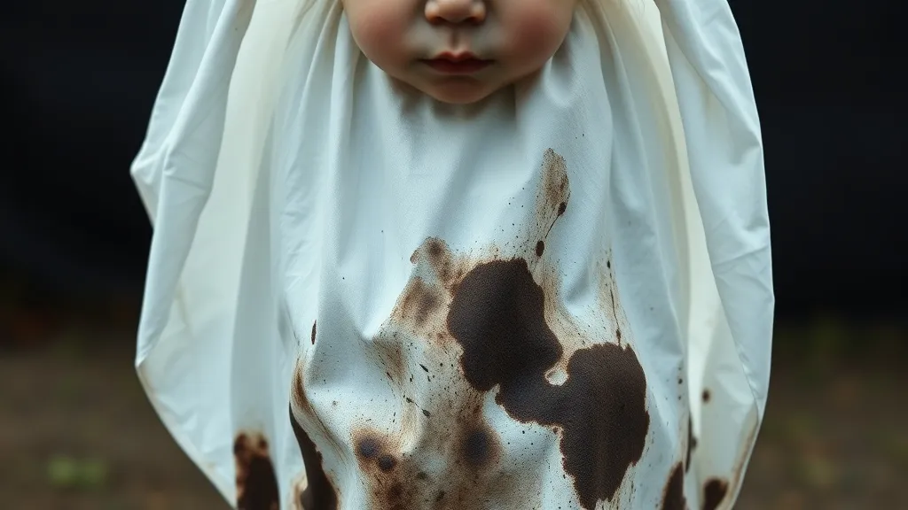 Dream symbol: child in white gown: scenarios: Dreaming of a Dirty or Soiled White Gown on a Child: Compromised Innocence