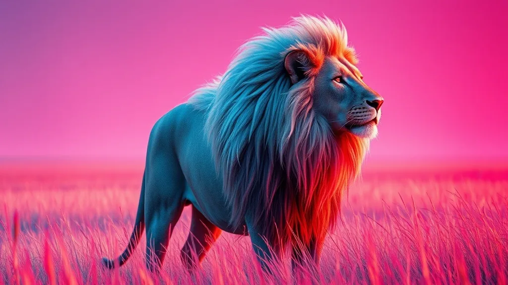 Dream symbol: chrome colored lion's mane: scenarios: Dream of a Chrome Colored Lion's Mane in the Wild