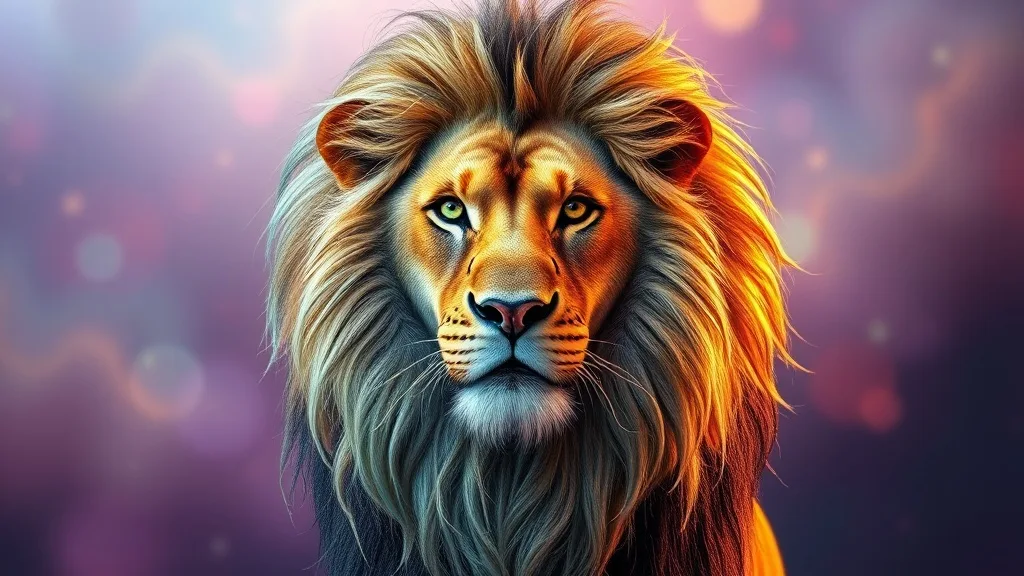 Dream symbol: chrome colored lion's mane: symbolism: Symbol of Strength and Power