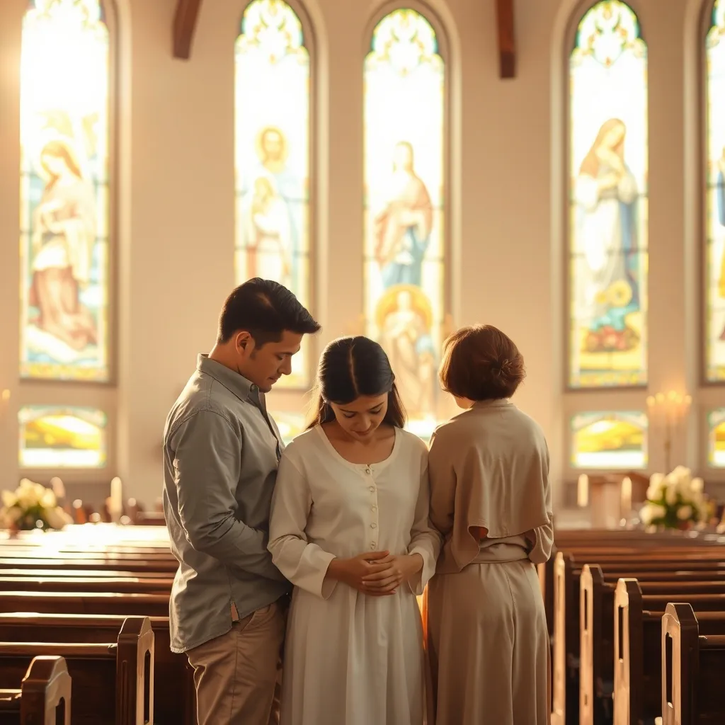 Dream symbol: church family: scenarios: Dream of Family Praying for Peace in Church Dream symbol: church family: scenarios: Dream of Family Praying for Peace in Church