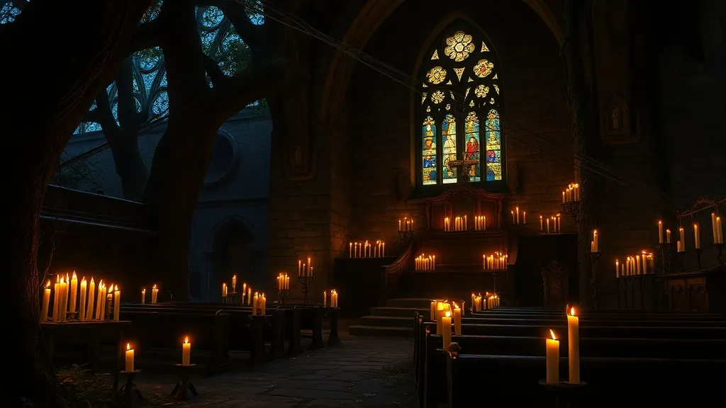 Dream symbol: church with candles: scenarios: Dream of Finding a Secret Church Full of Candles