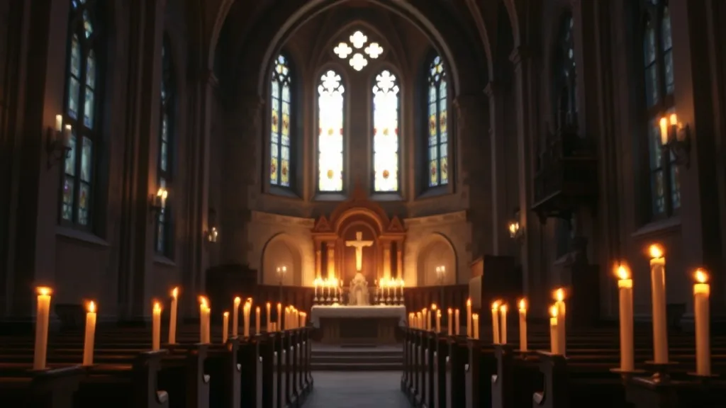 Dream symbol: church with candles: symbolism: Spiritual Guidance and Enlightenment
