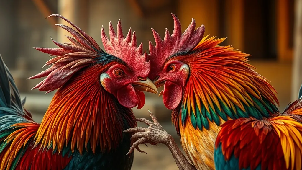 Dream symbol: roosters fighting: scenarios: Dreaming of Two Roosters Fighting for Dominance
