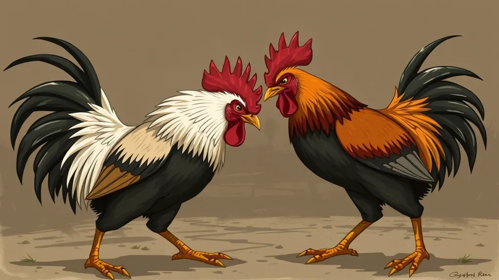 Dream symbol: roosters fighting: symbolism: Aggression and Competition in Waking Life