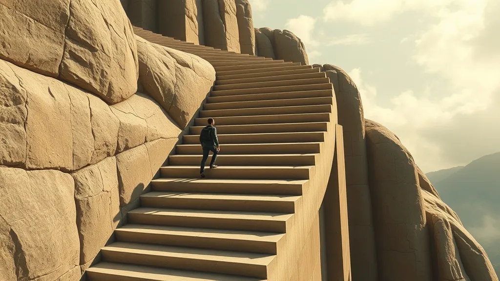 Dream symbol: building steps: symbolism: Careful Planning and Deliberate Actions