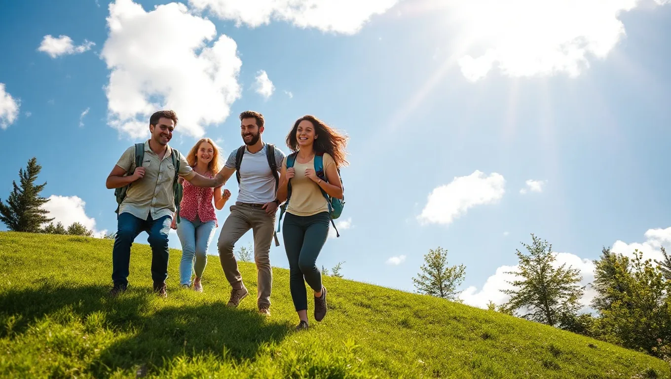 Dream symbol: climbing the land: scenarios: Dream about Climbing a Hill with Friends