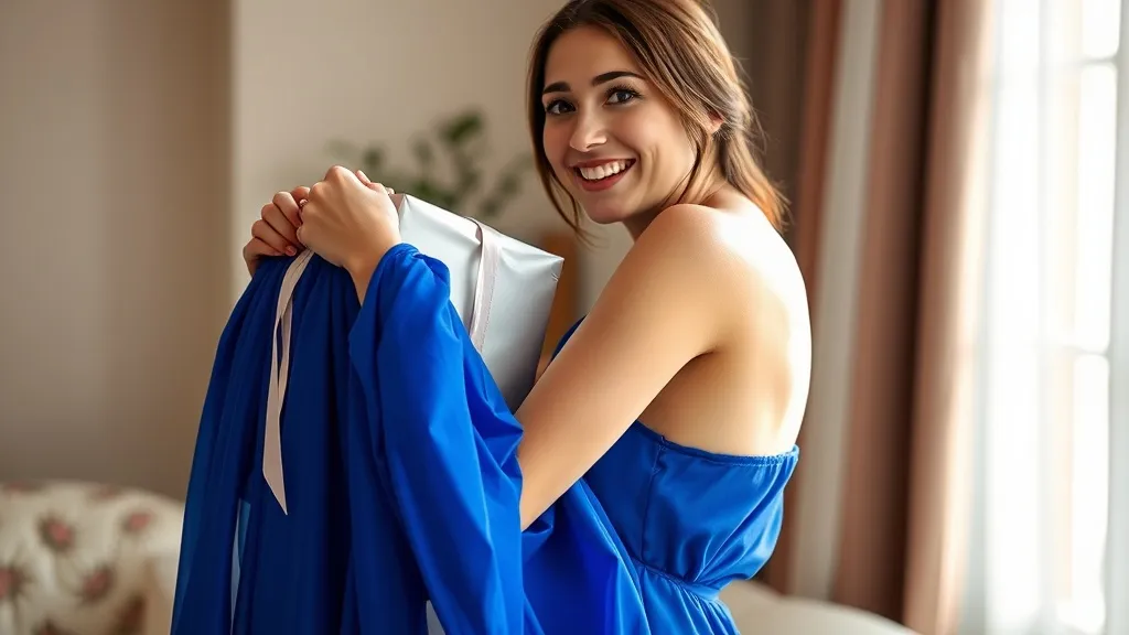 Dream symbol: cobalt blue dress: scenarios: Dream of Receiving a Cobalt Blue Dress as a Gift: Unexpected Blessings